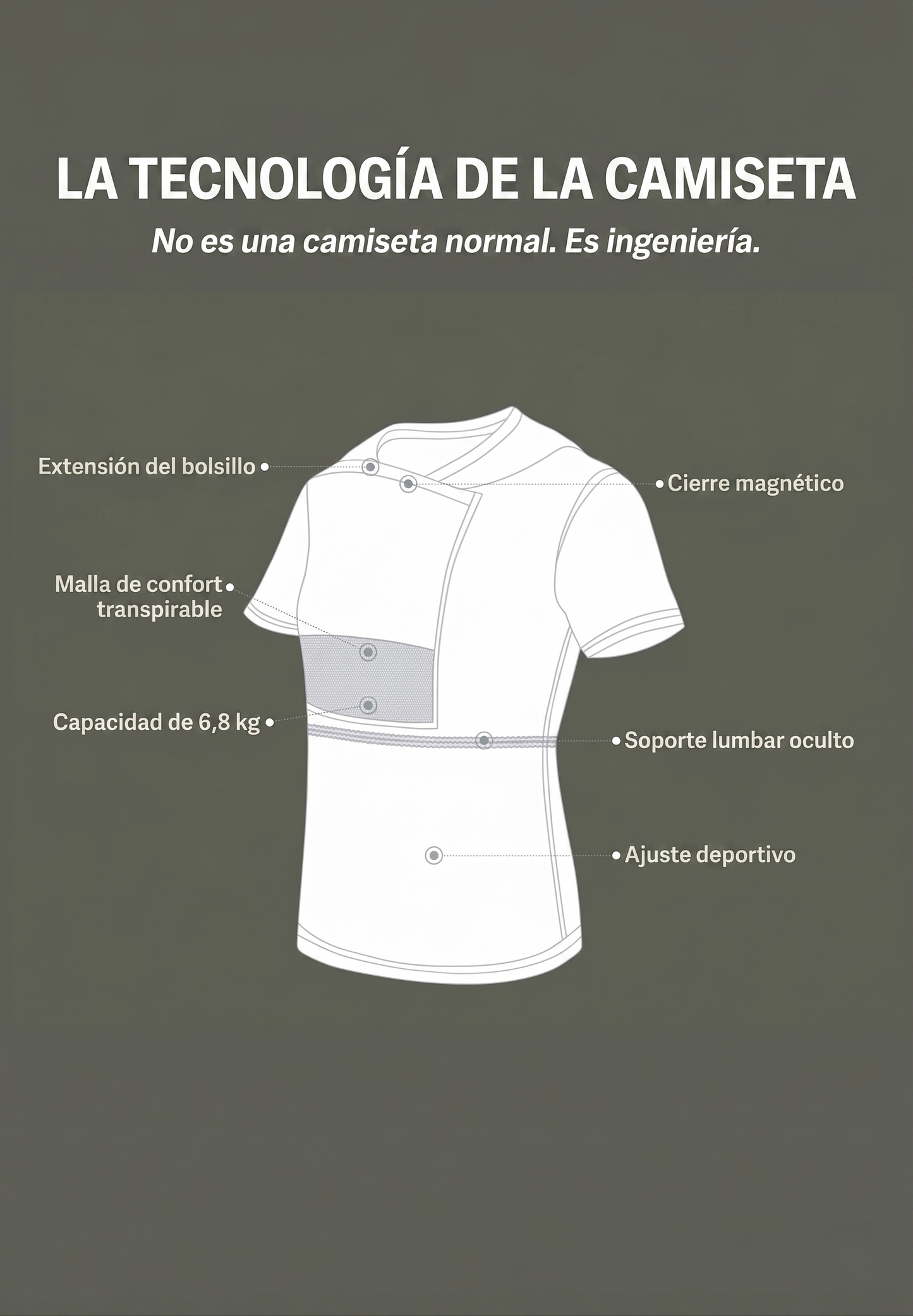 Camiseta Canguro para Hombre